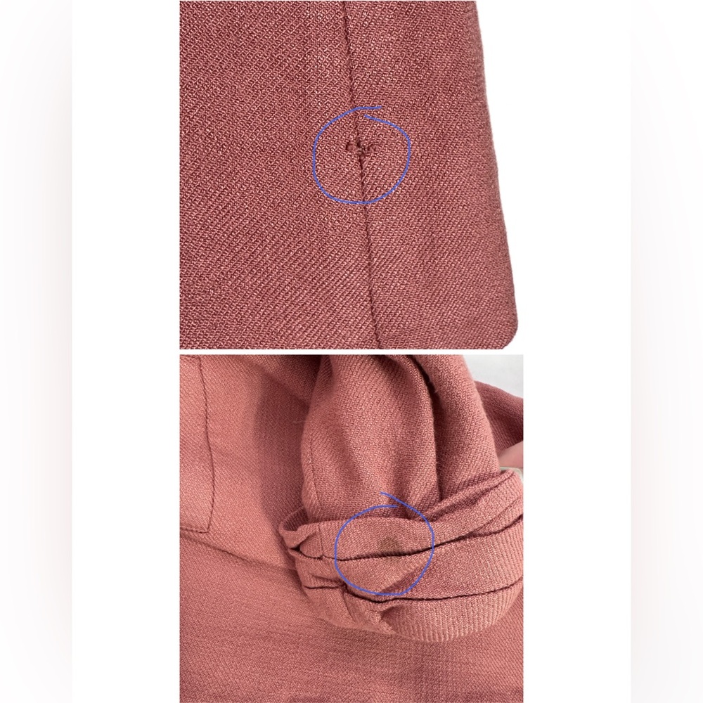 Veronica Beard Blazer Odile Dickey Pink Jacket Rosewood Double Breasted SZ 0 - Picture 15 of 16